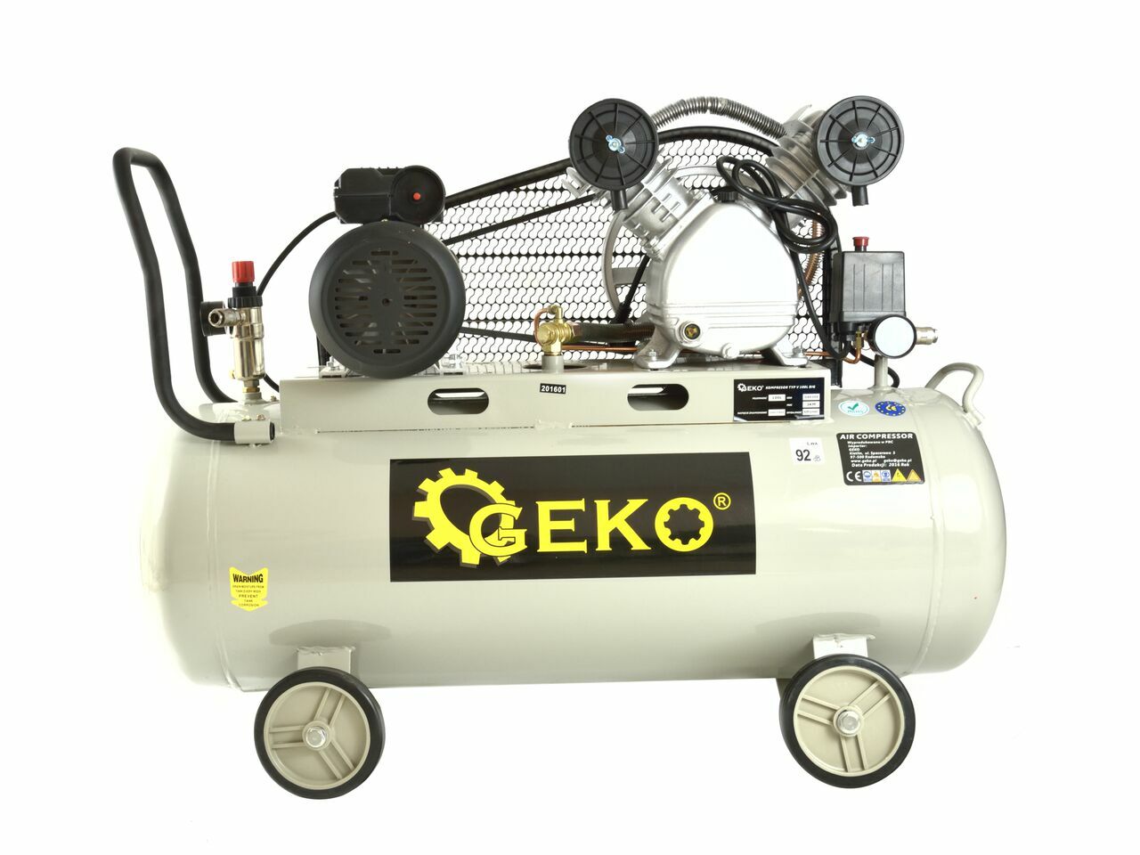 Compresor 100L, tipV BIG, 3kW, 390l/min, GEKO G80309