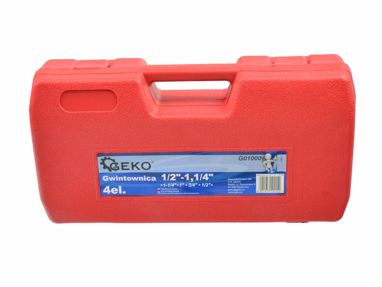 Set 4 filiere pentru dispozitivul de filetat 1/2" - 1,1/4", Geko G01000