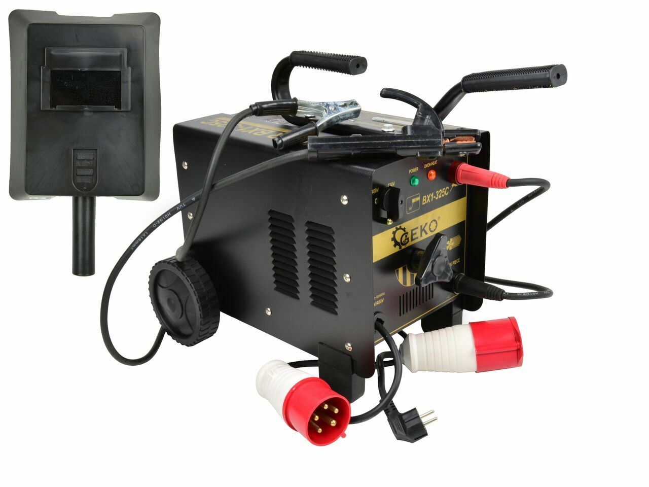Aparat de sudură BX-325C, 230V/400V, adaptor industrial, Geko G81016