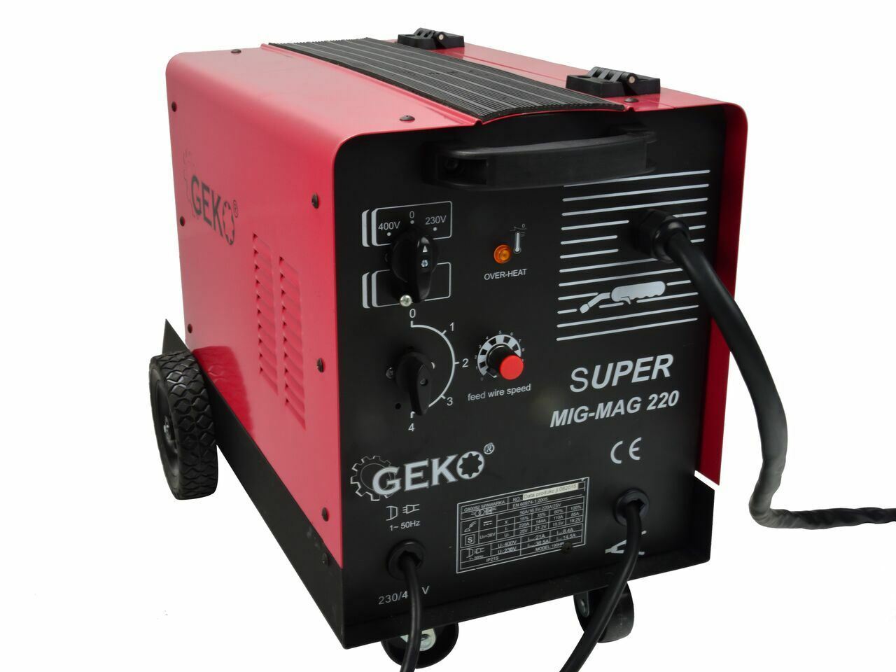 Aparat de sudura MAG 220 SUPER 230/400V, GEKO G80092