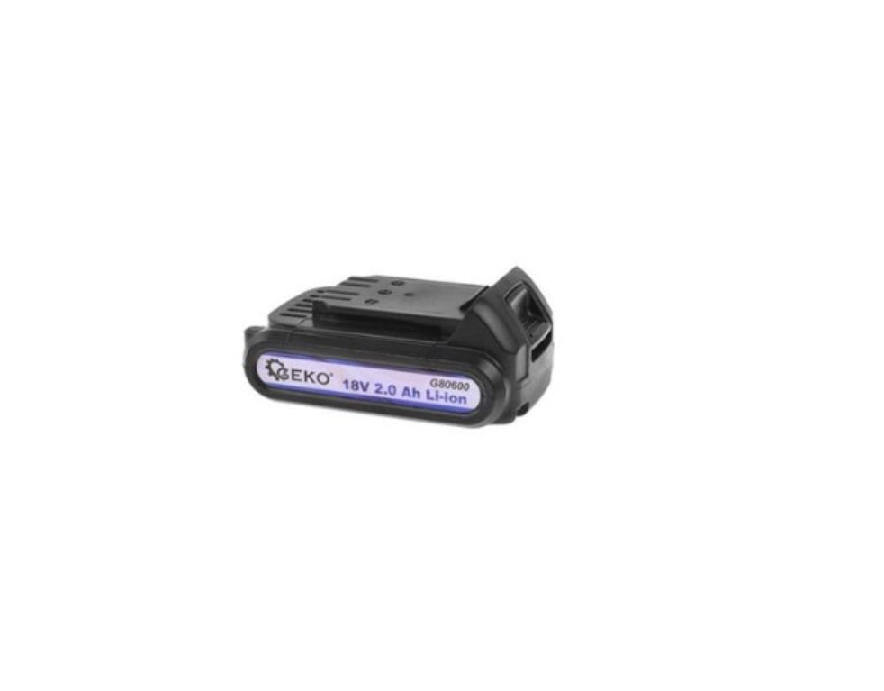 Pistol de impact cu acumulator, 400 Nm, 1/2 ", Geko + 2 acumulatori de 18V 2.0 Ah Li-ion + incarcator