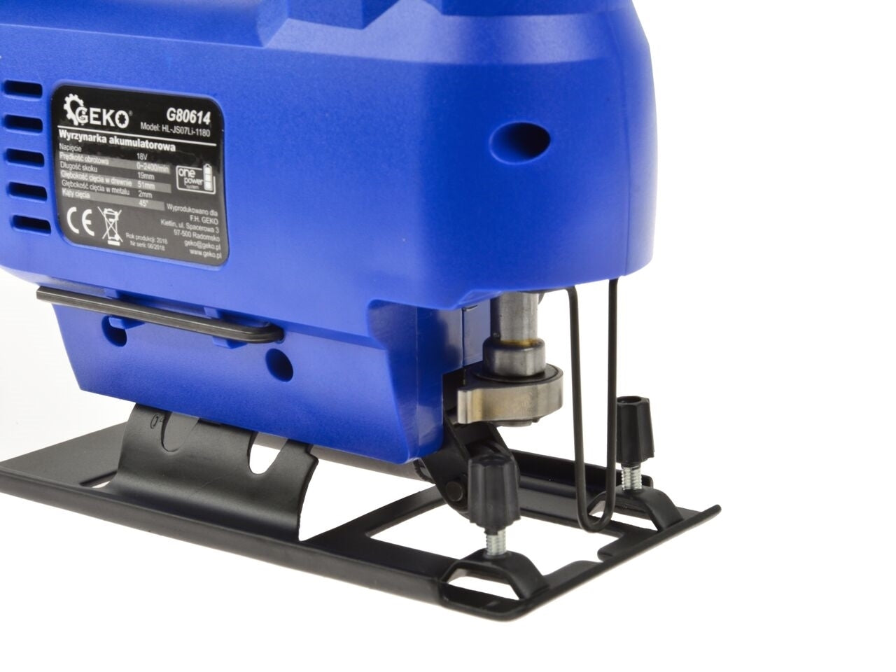 Fierastrau pendular cu acumulator Geko + acumulator Li-ion 18V 2.0 Ah + incarcator