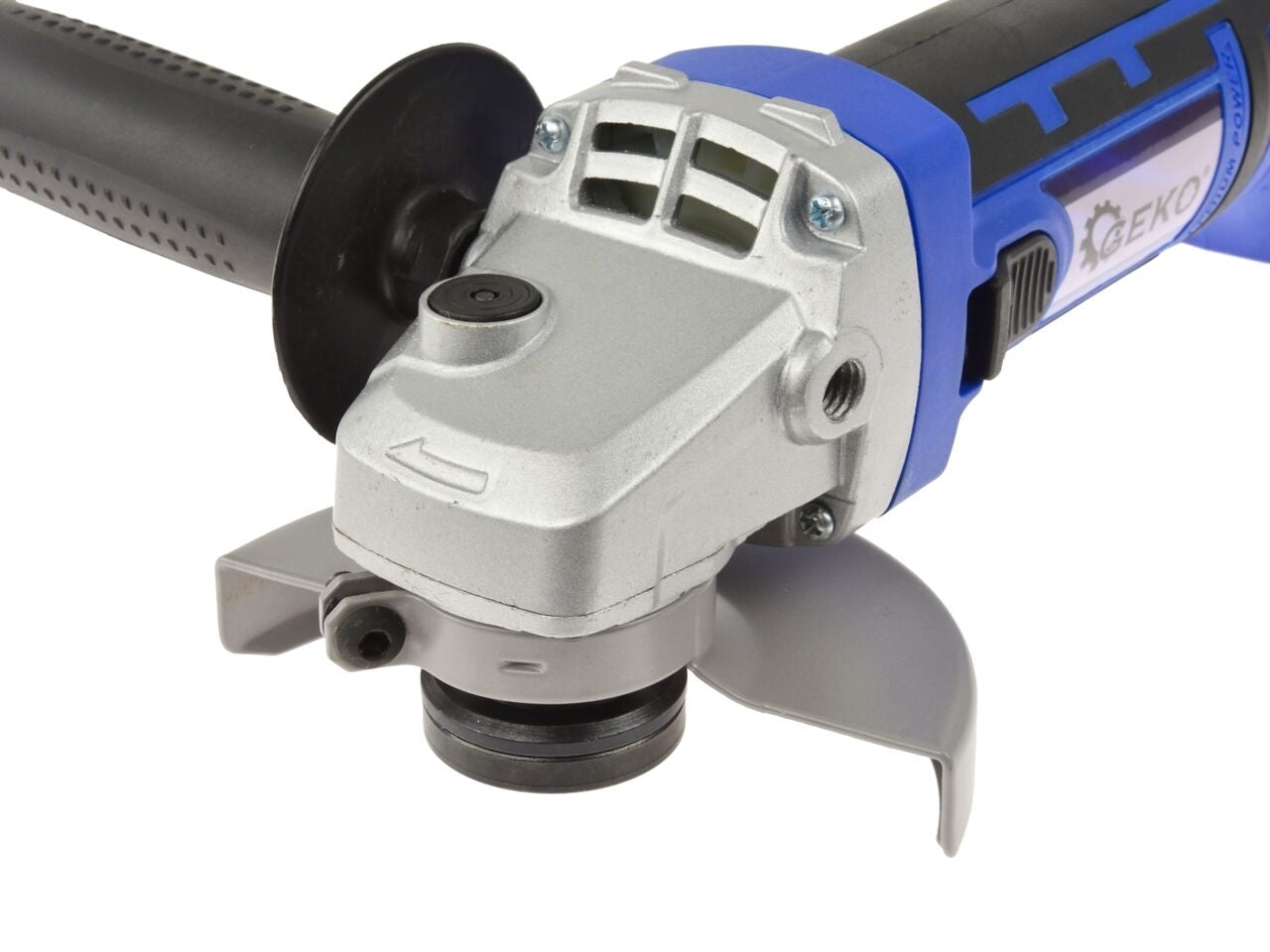 Polizor unghiular, 115mm, Geko + 2 acumulatori 18V Li-ion 2.0 Ah + incarcator