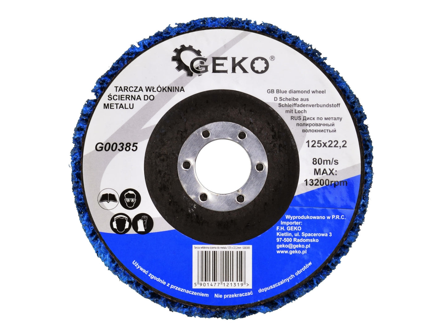 Disc abraziv pentru metal 125 x 22.2mm, Geko, G00385