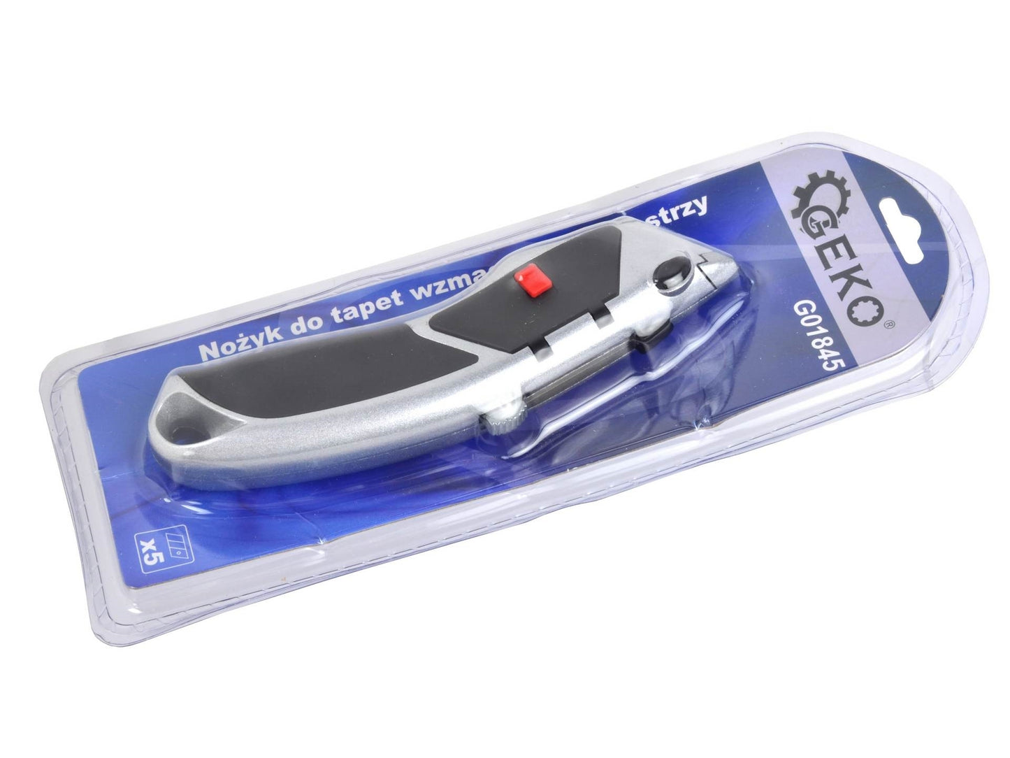 Cuțit pentru tapet + 5 lame, GEKO G01845