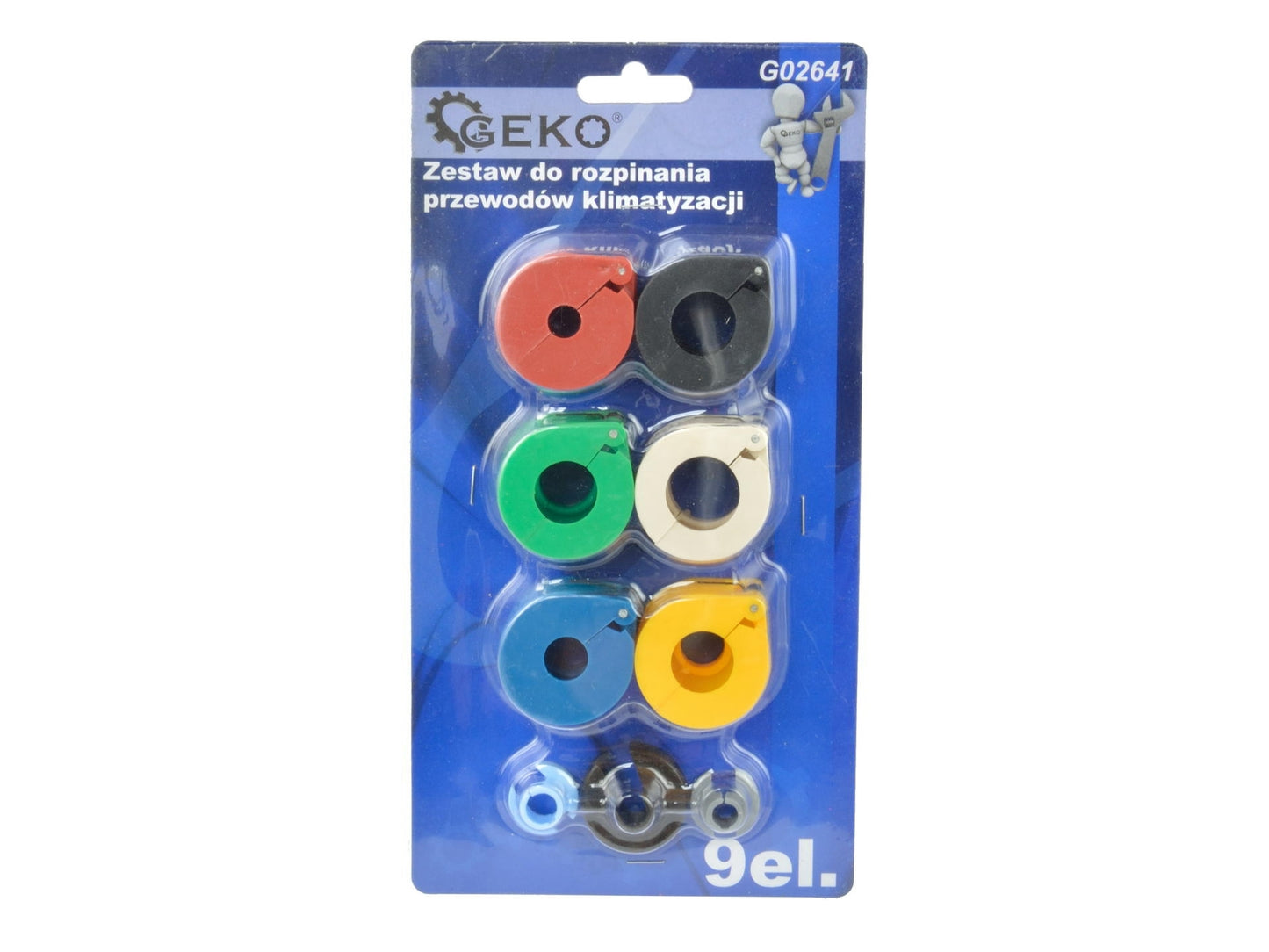 Set pentru deblocarea cablurilor de climatizare 9 bucati, GEKO G02641