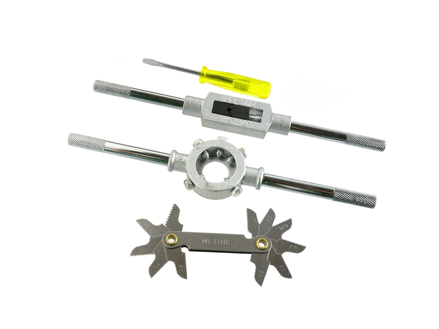 Set tarozi si filiere M3-M12 32 elemente, GEKO G38301