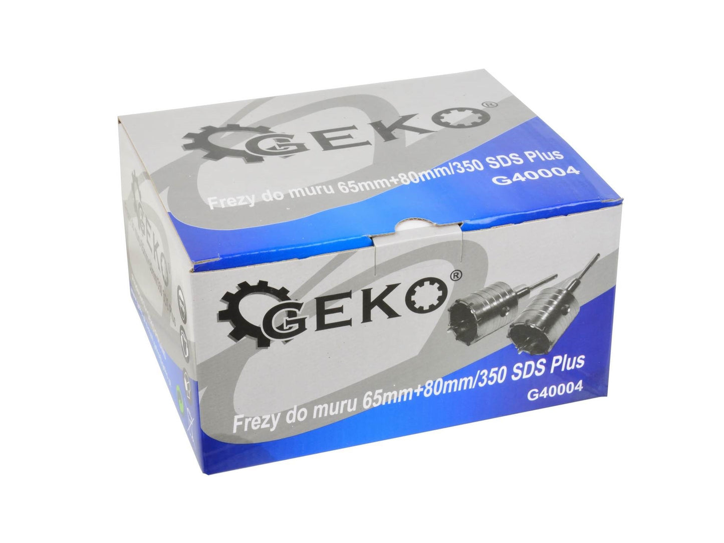 Set carote pentru beton 65 + 80 / adaptor 300 / 350mm SDS, Geko, G40004