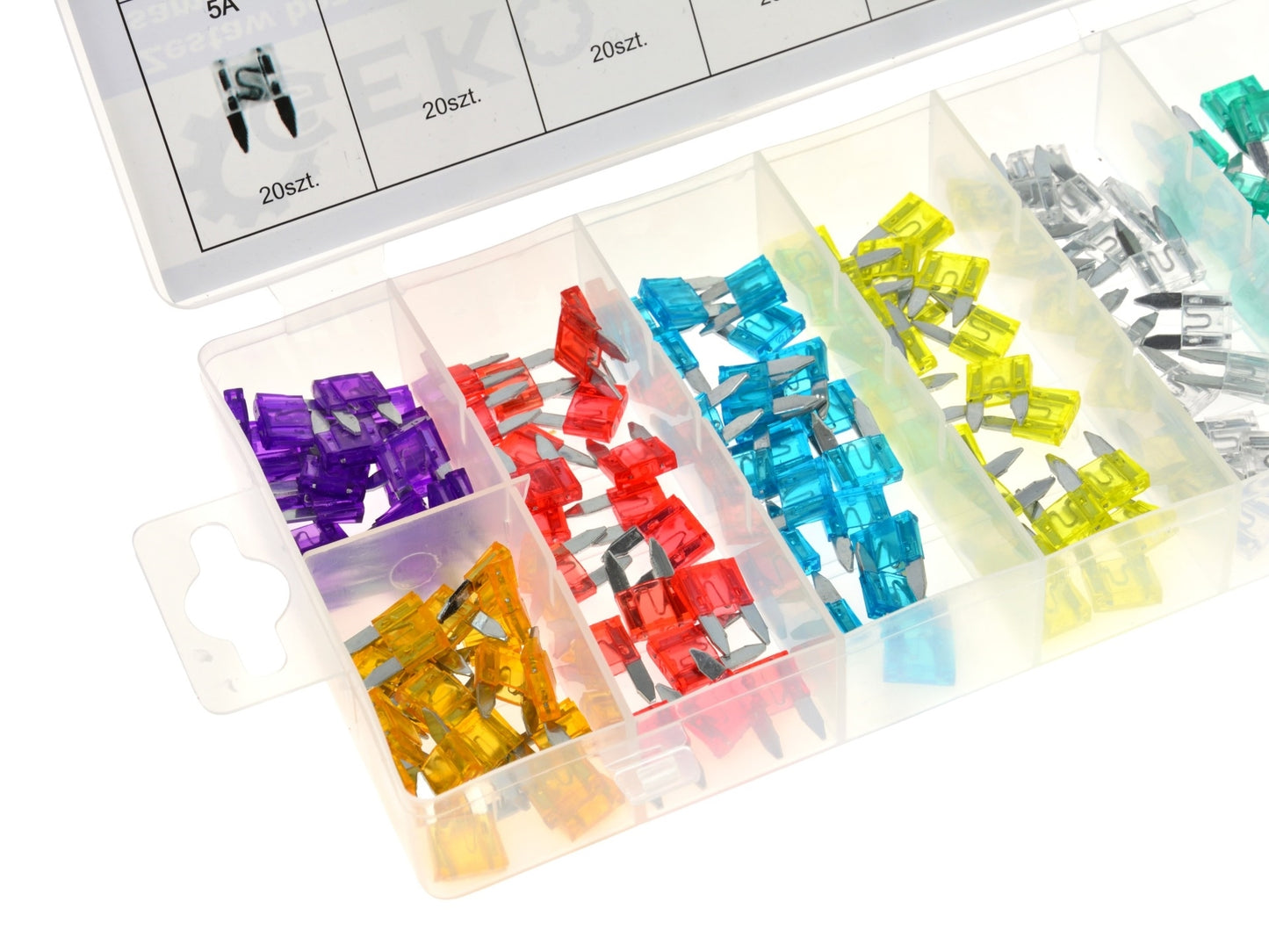 Set de sigurante auto, 140 piese, Geko G02825