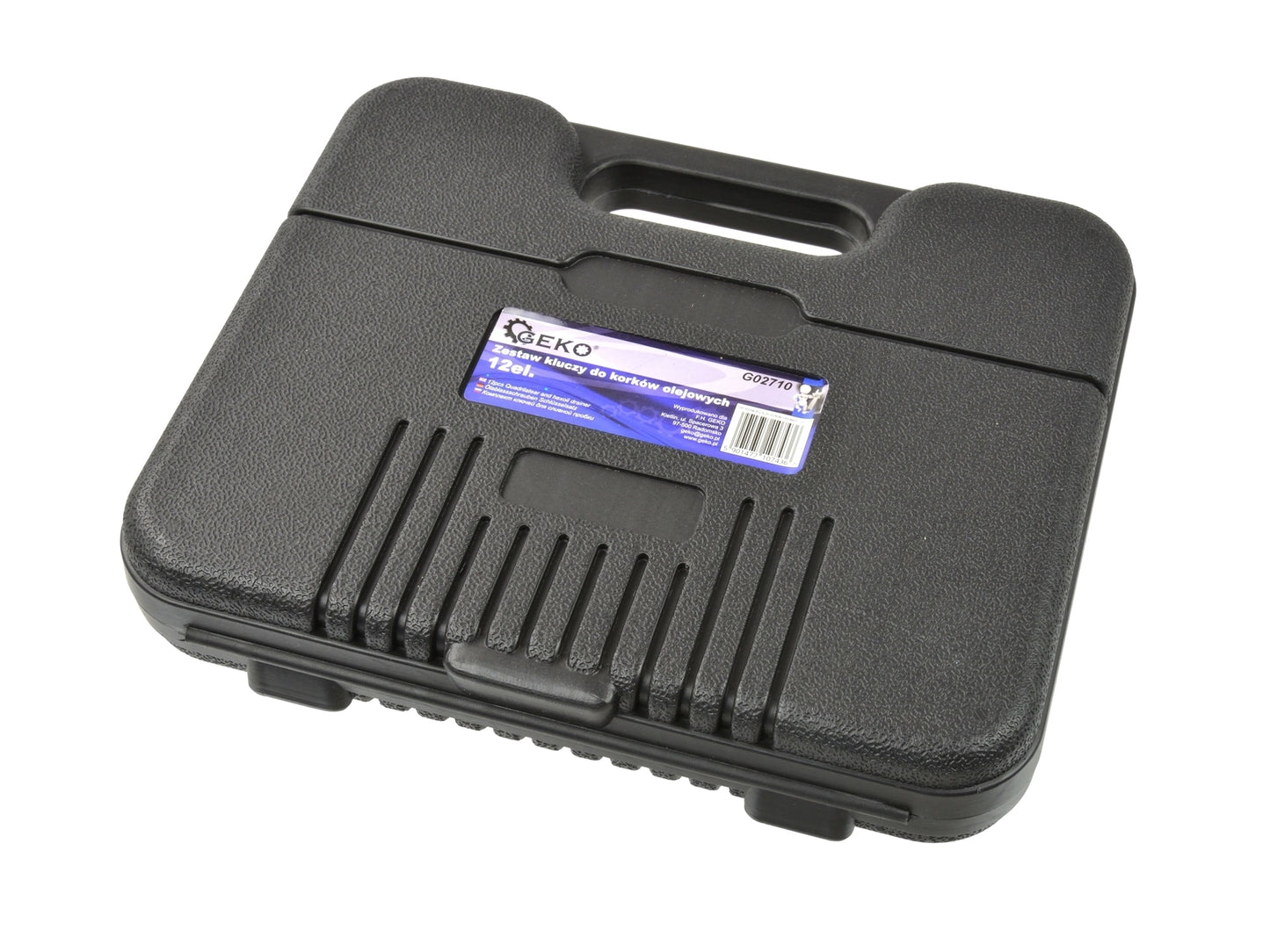 Trusa chei pentru dopuri baie ulei, 12 piese, Geko G02710