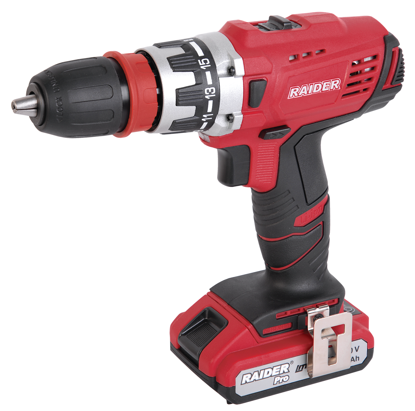 Bormasina cu acumulator Li-Ion 20V 58Nm, adaptor 90° RDP-CDL21, Raider 030207