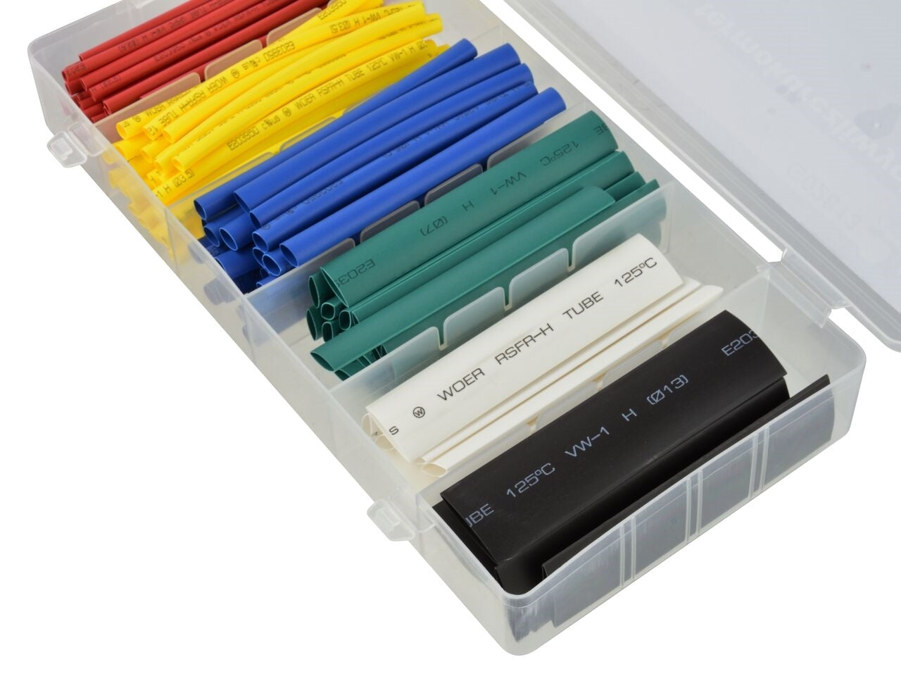 Set tuburi termocontractabile, 128 bucati, Geko G02813