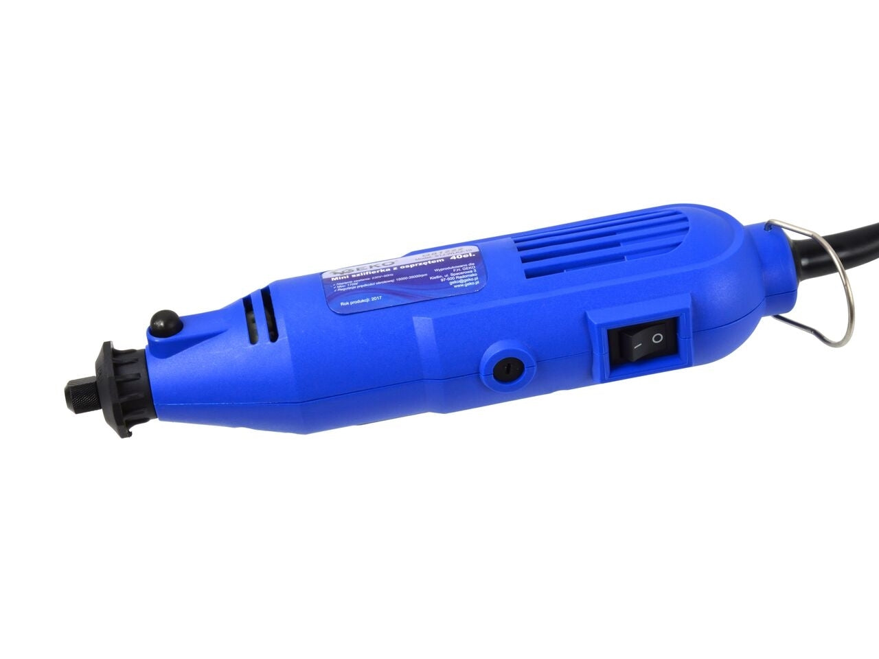 Mini polizor drept set cablu & accesorii, Geko, G81222