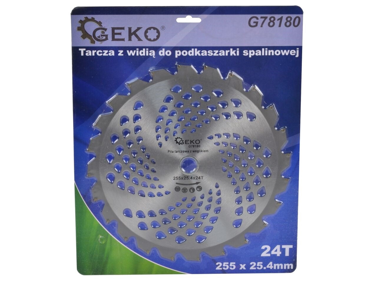 Disc pentru motocoasa 255x25,4mmx24T, Geko G78180
