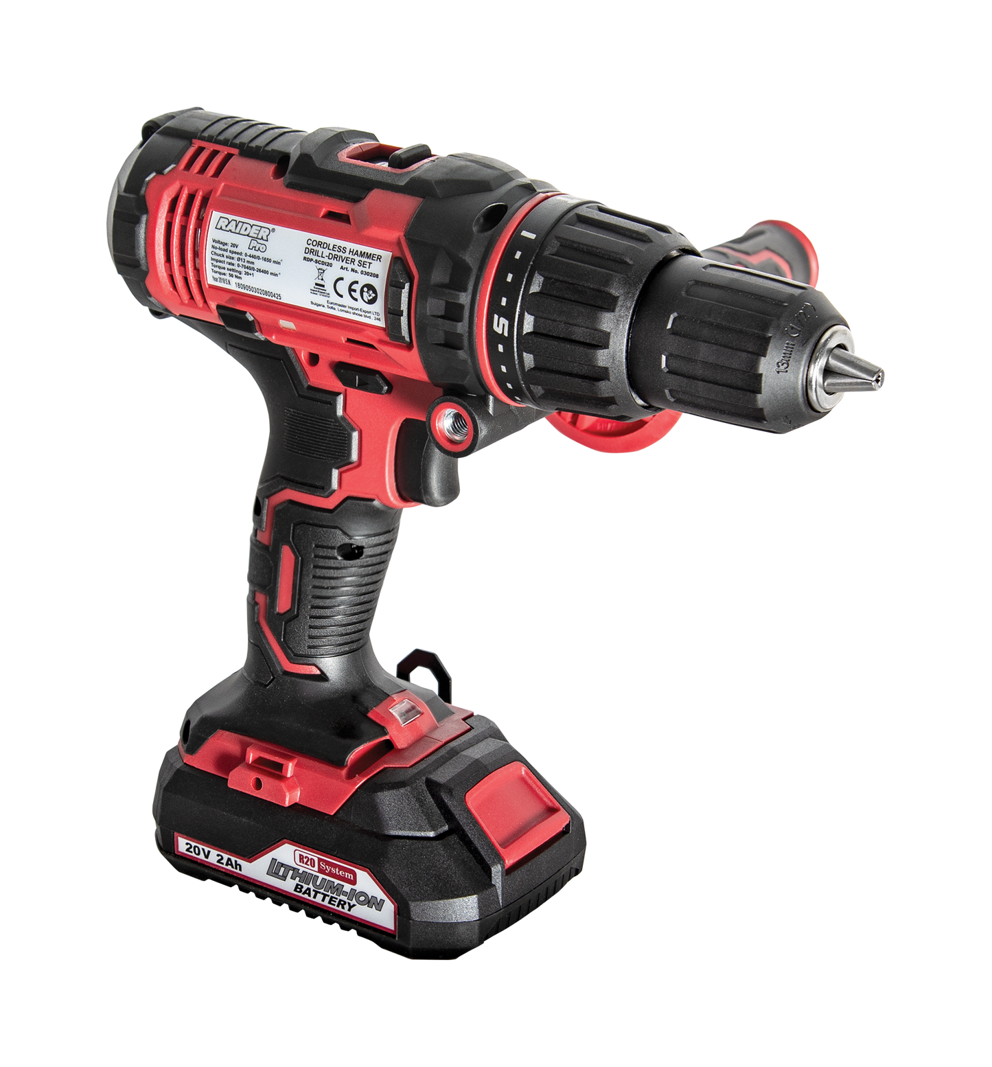 Masina de gaurit cu percutie 20V 50Nm 2x2Ah RDP-SCDI20, Raider 030208