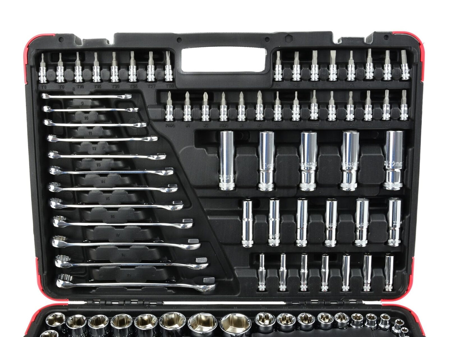 Set chei profilate profesionale 216 piese 1/4" 3/8" 1/2 ", Tvardy T00103