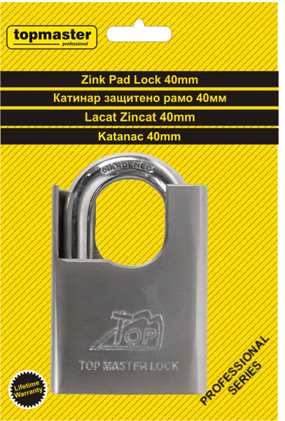 Lacat zink 40mm, Topmaster 500101