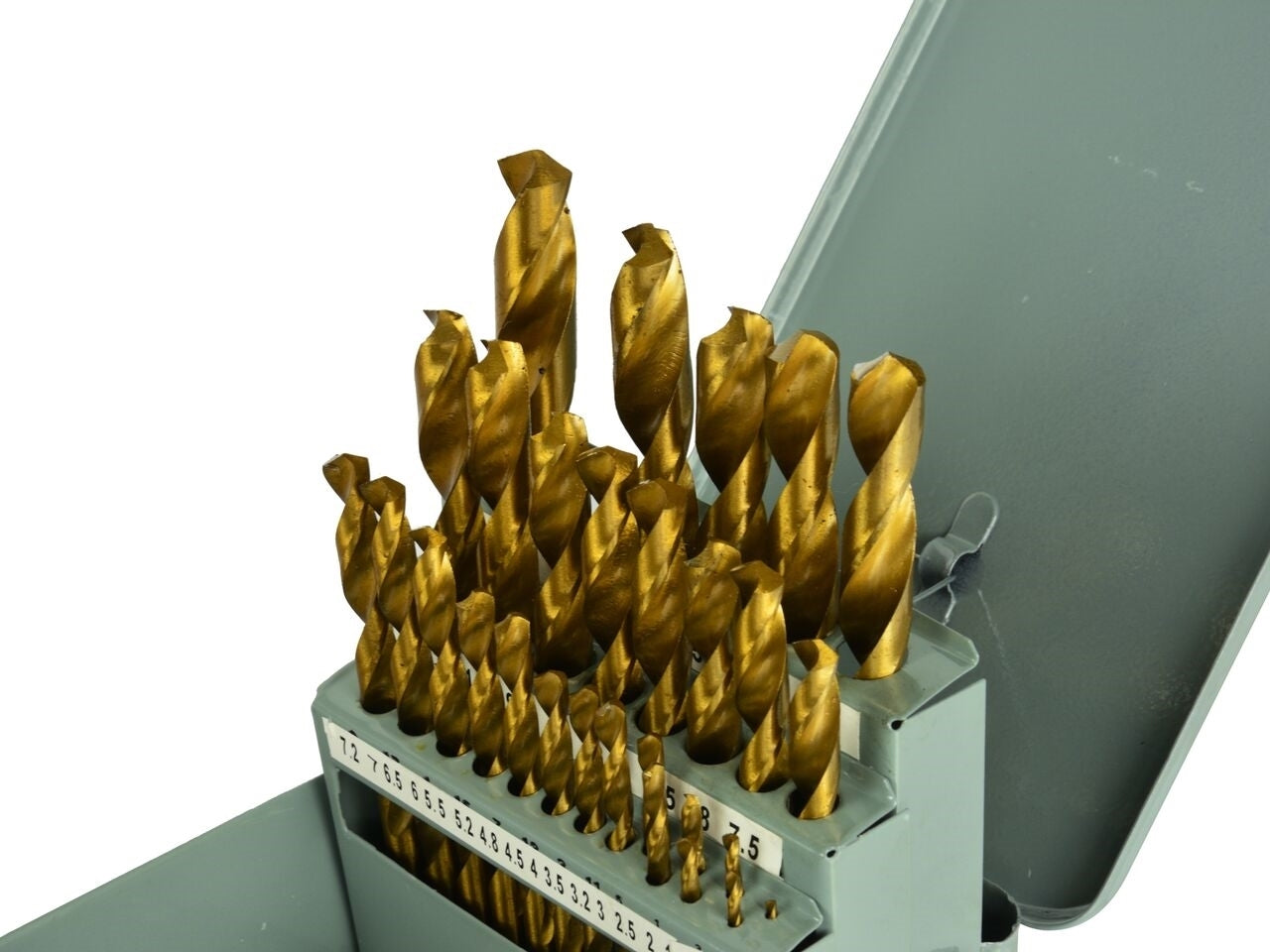 Set 28 burghie titan pentru metal HSS 1.5-13.0mm, GEKO G38235