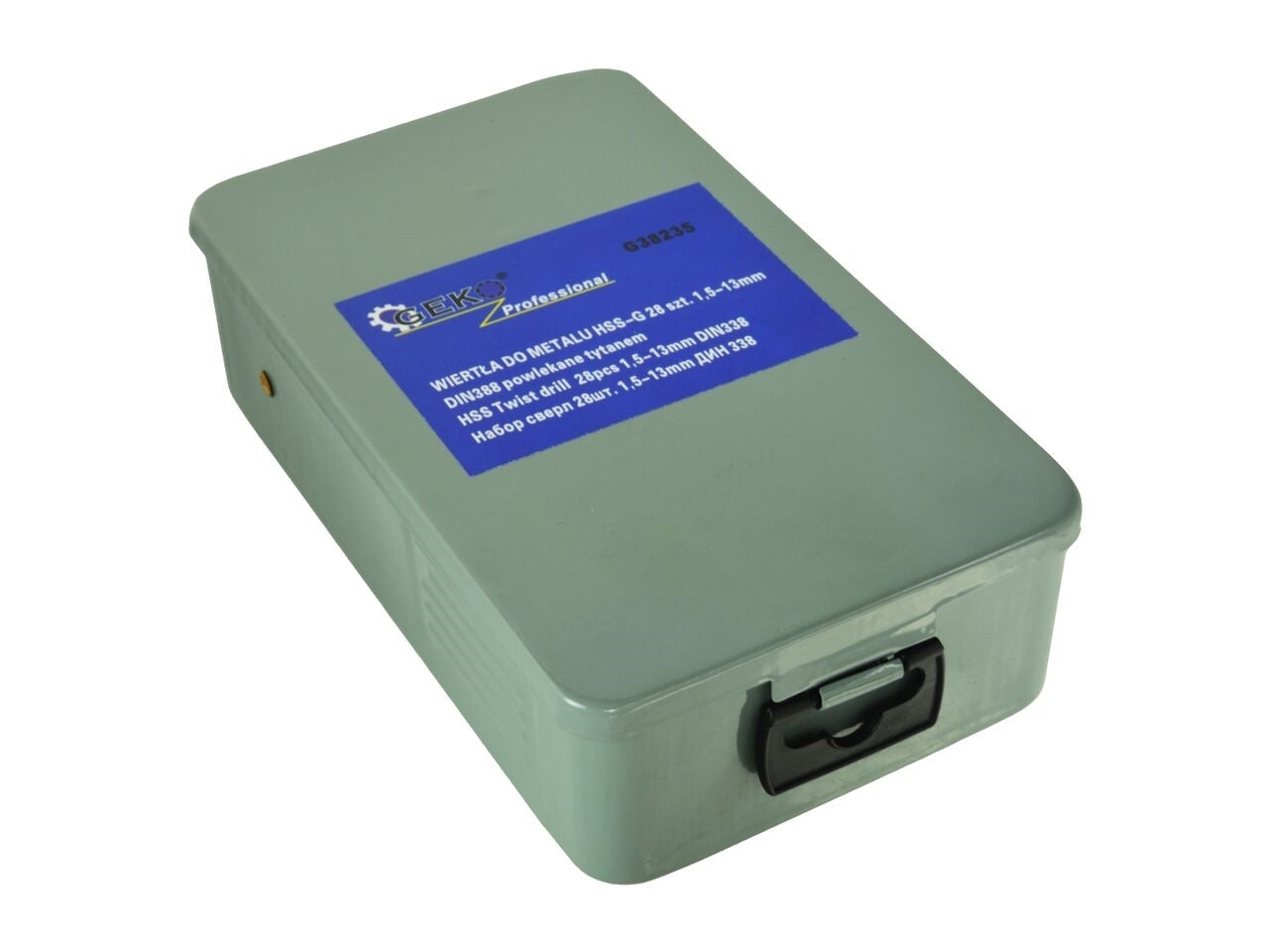 Set 28 burghie titan pentru metal HSS 1.5-13.0mm, GEKO G38235