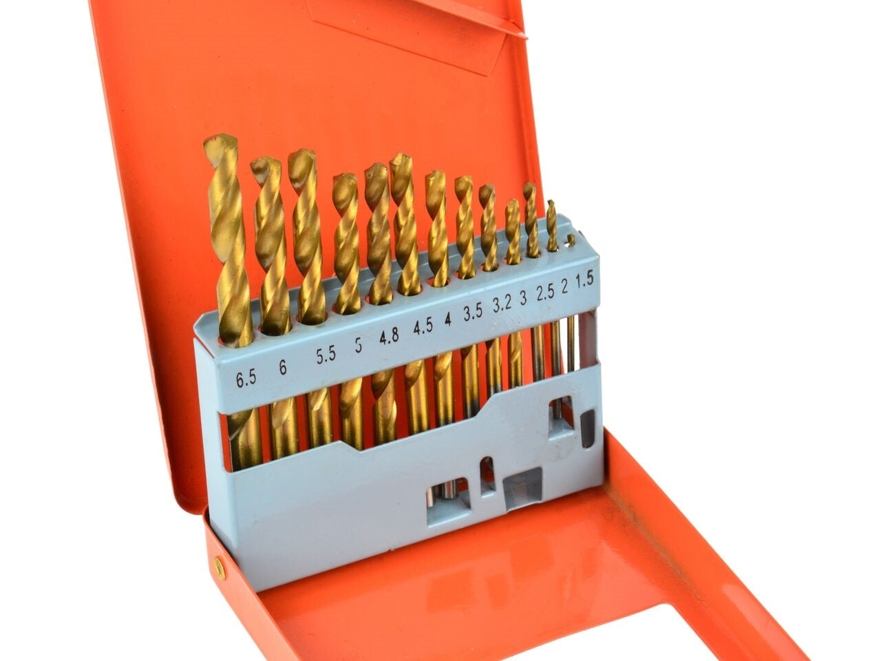 Set burghie titan pentru metal HSS 1.5-6.5mm,13 piese, GEKO G38231