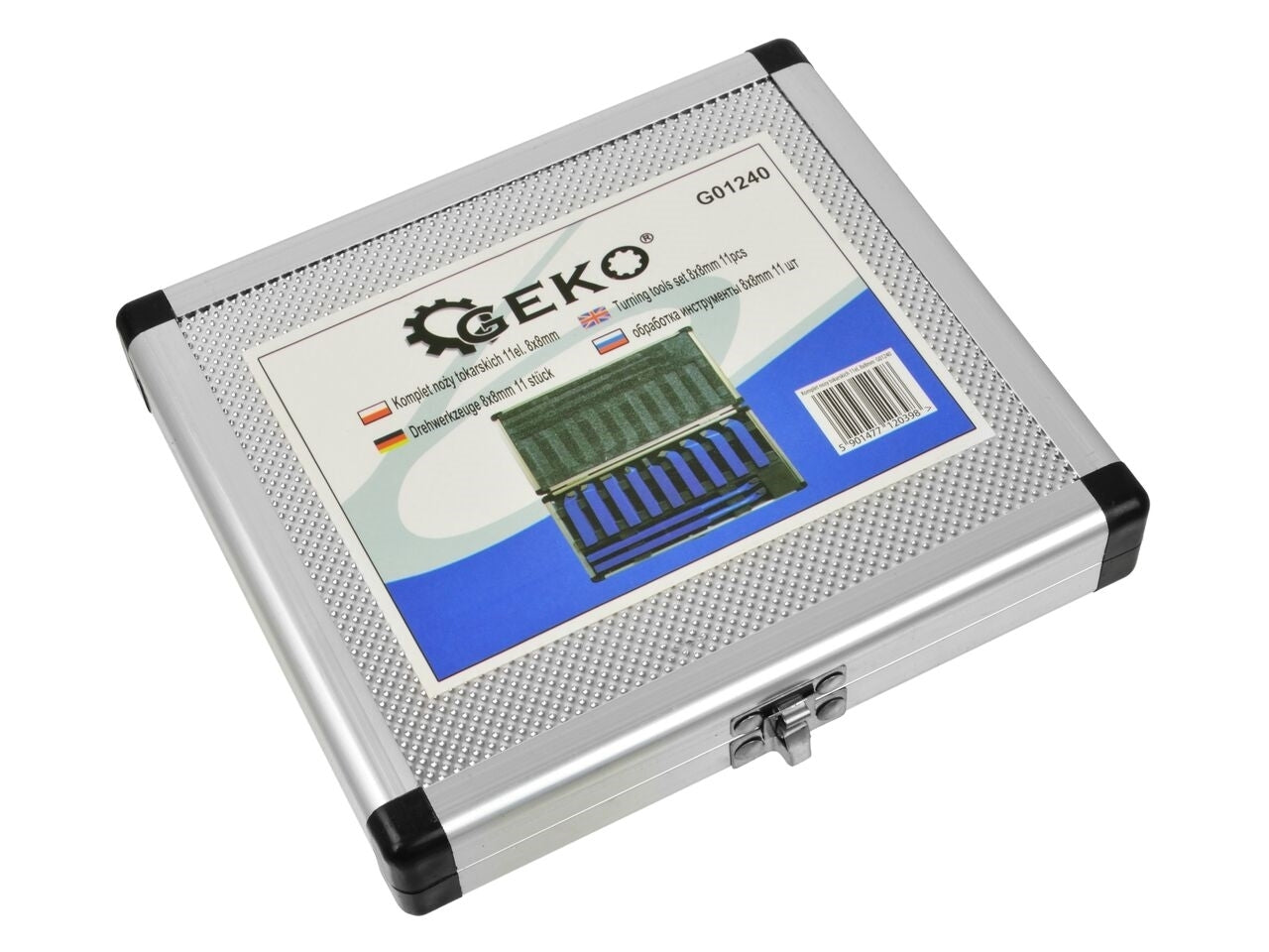 Set 11 instrumente de strunjire 8x8mm, Geko G01240