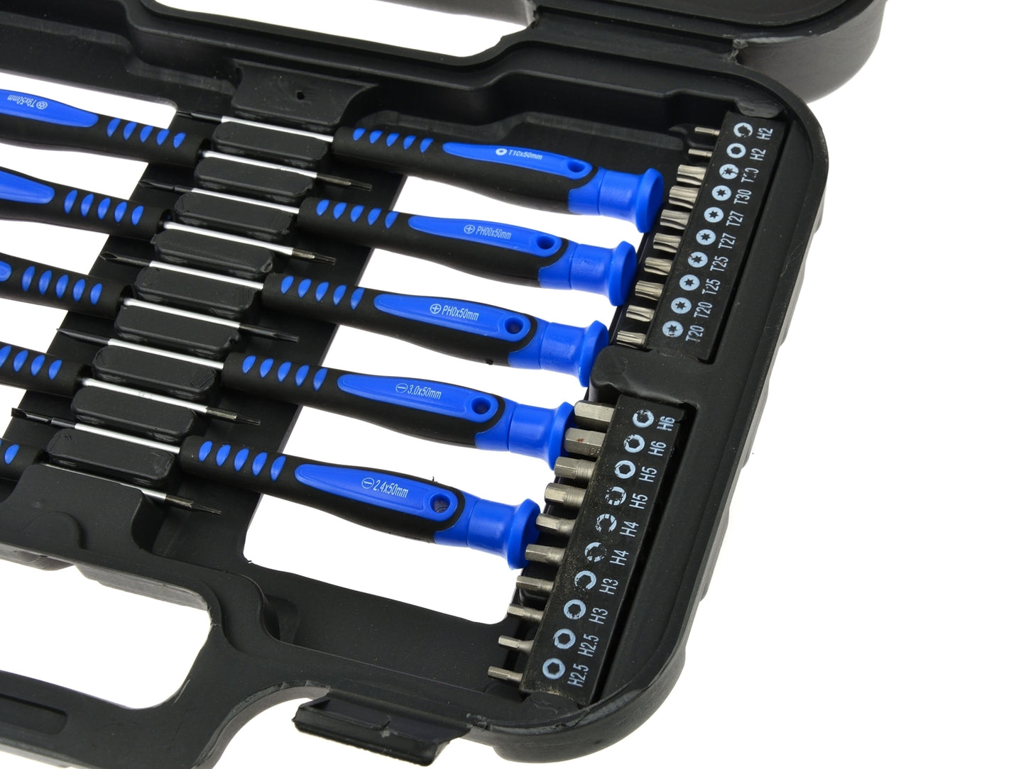 Set de șurubelnițe și biți de precizie 58 piese, Geko G32001