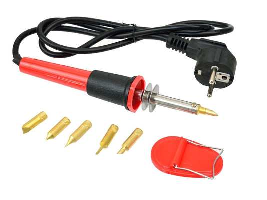 Set aparat pirogravat 6 piese 30W 275°C, GEKO G20051