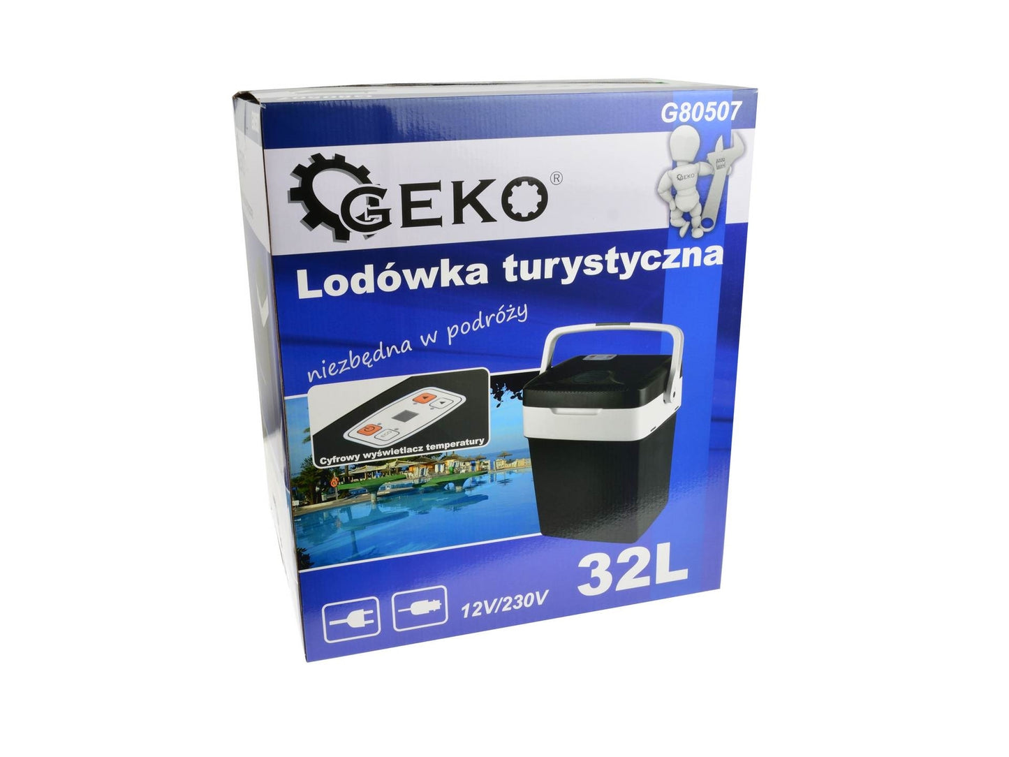 Cutie frigorifica 12V / 230V 32L LCD METER, GEKO G80507