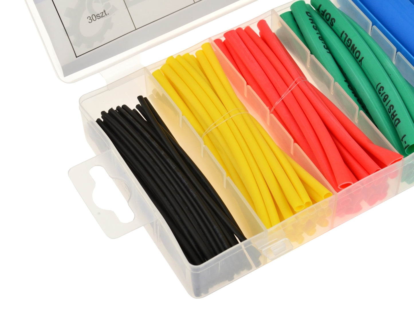 Set 100 tuburi termocontractabile colorate, GEKO G02823