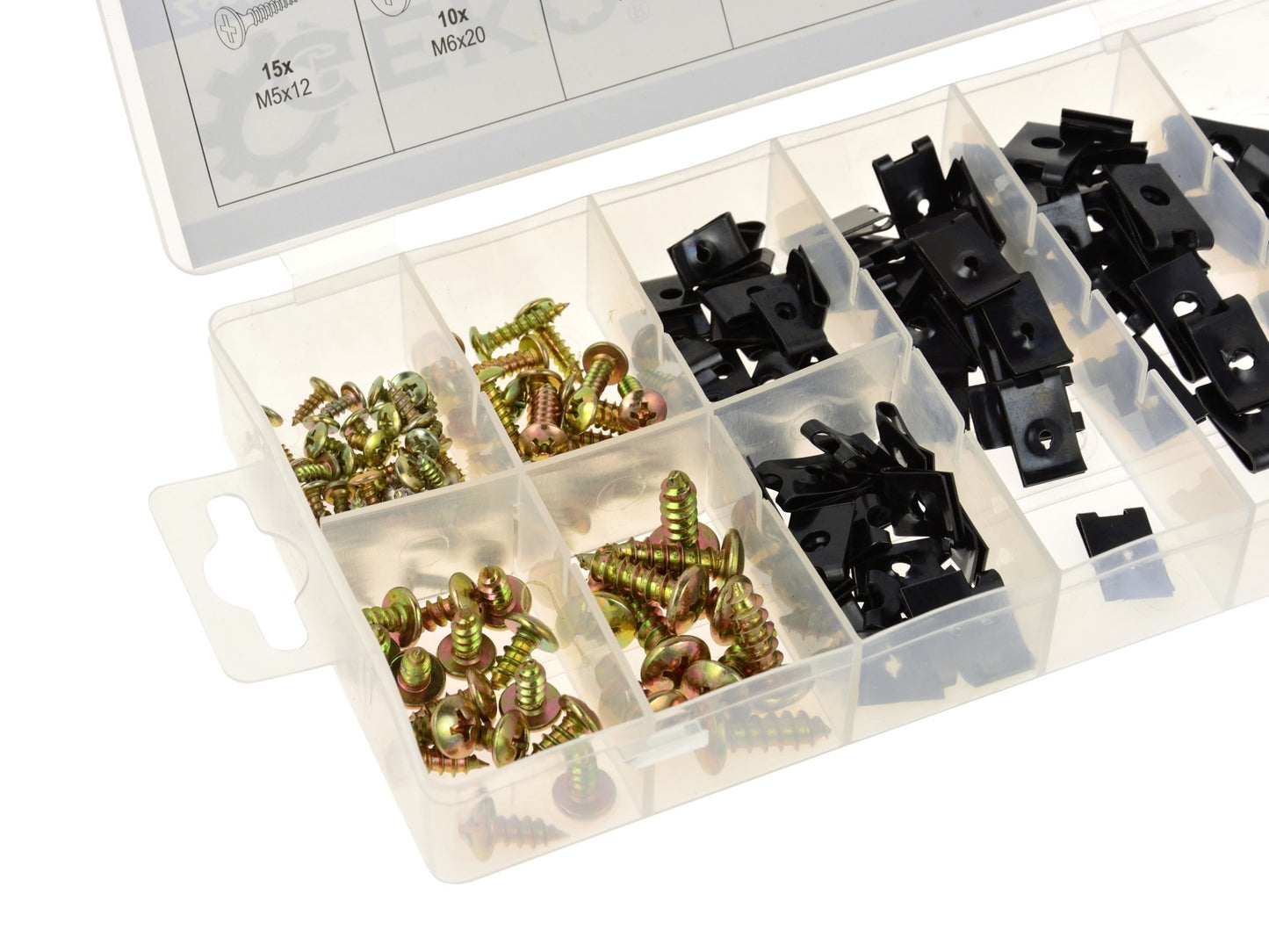 Set accesorii pentru caroserie, 170 bucati, GEKO G02923