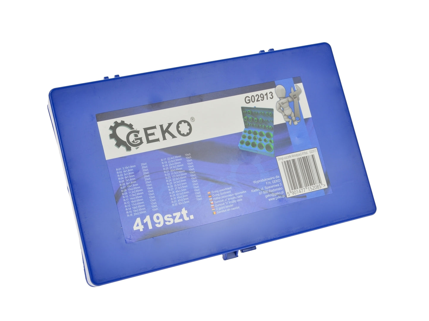 Set garnituri O-rings pentru aer condiționat, 419 bucati, GEKO G02913