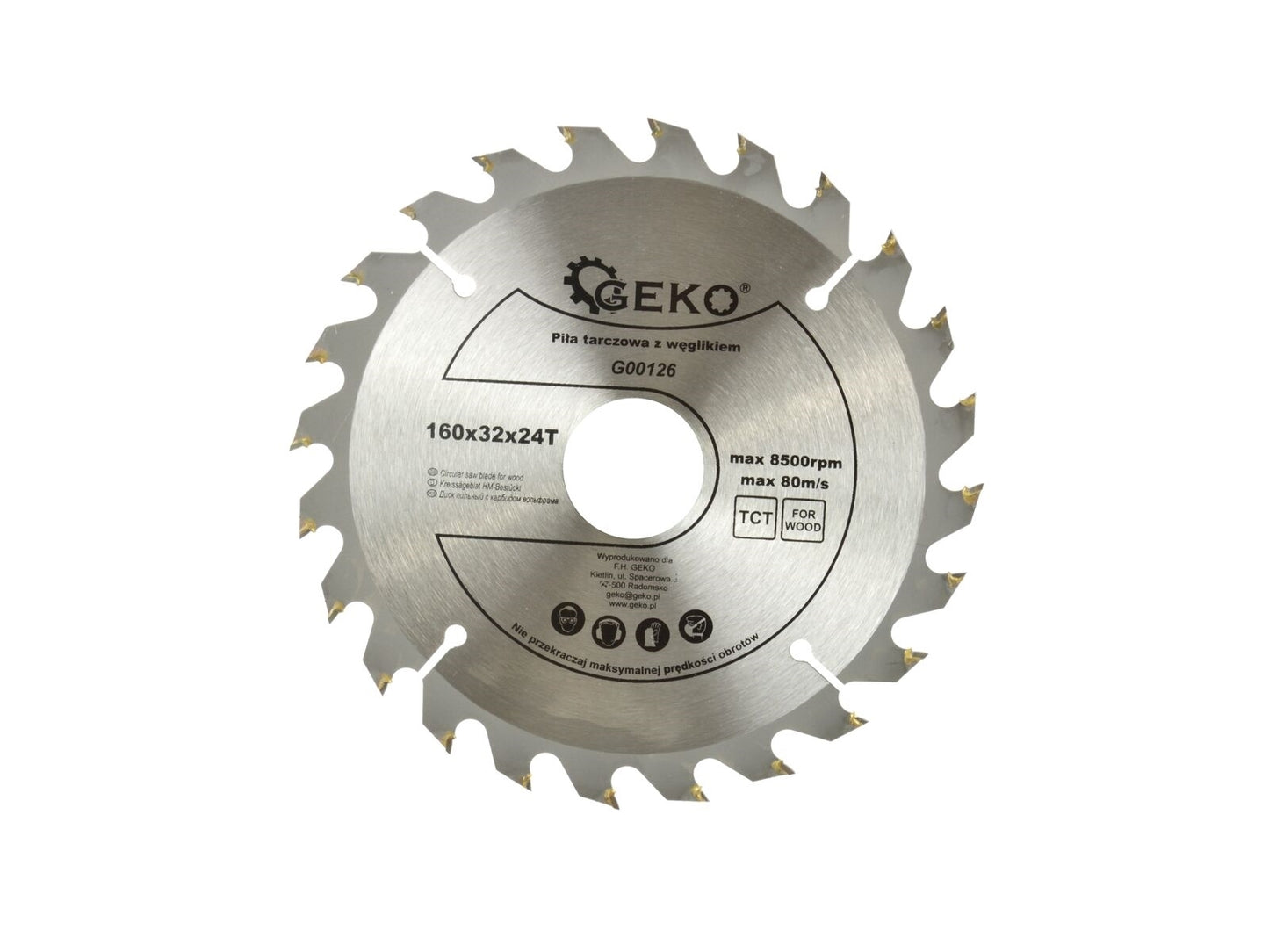 Disc pentru lemn 160x32x24T, GEKO G00126