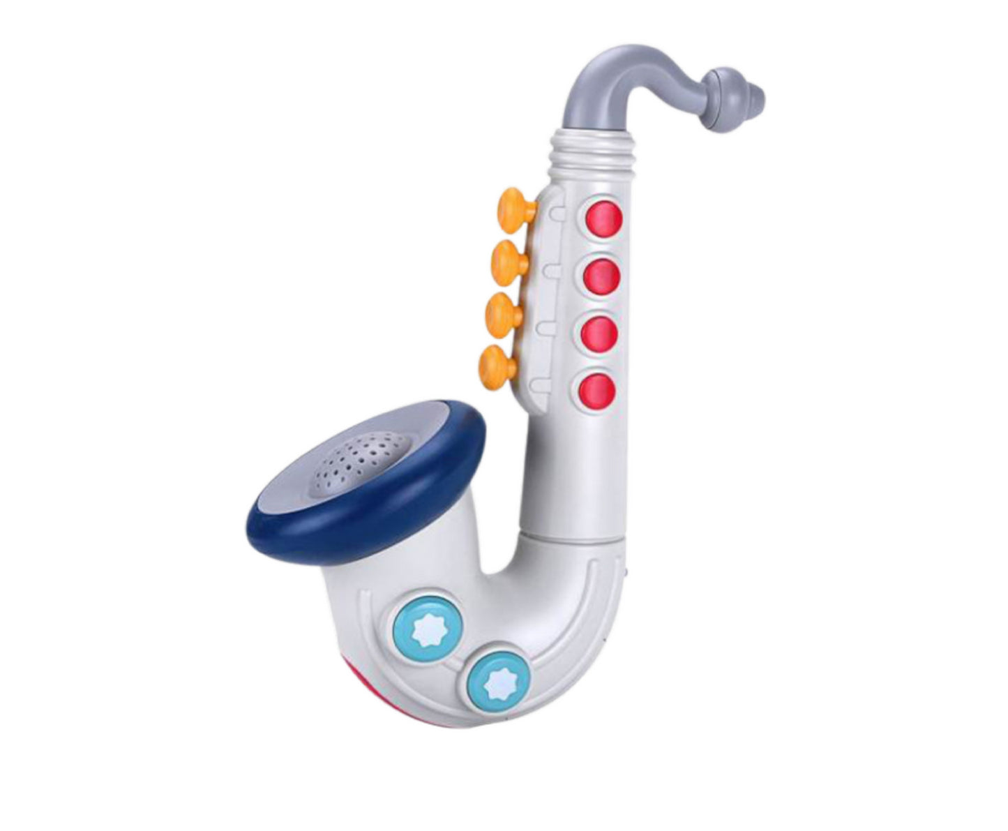 Saxofon interactiv muzical pentru copii, alb, Lean 24710