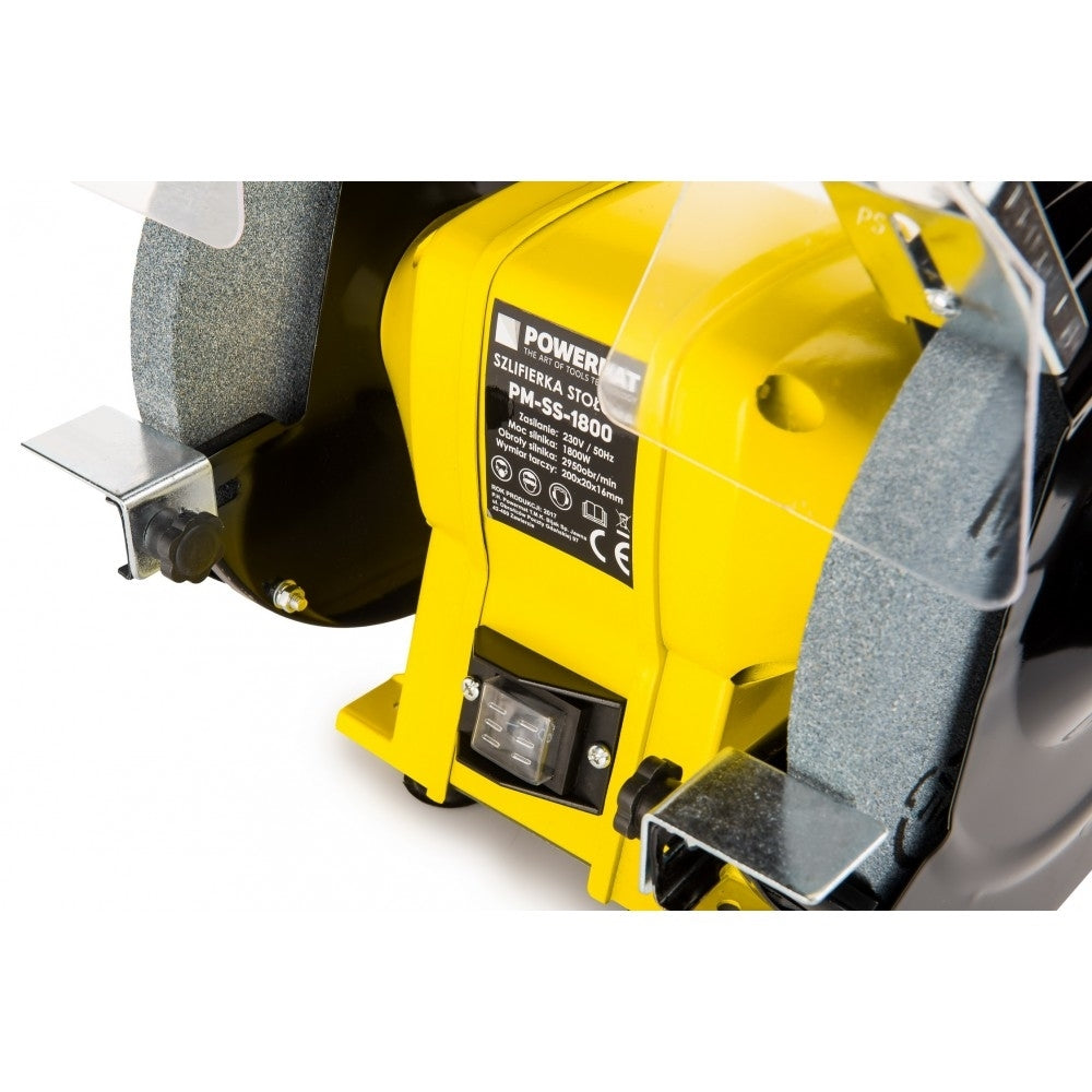 Polizor de banc 200mm 1800W, Powermat PM-SS-1800