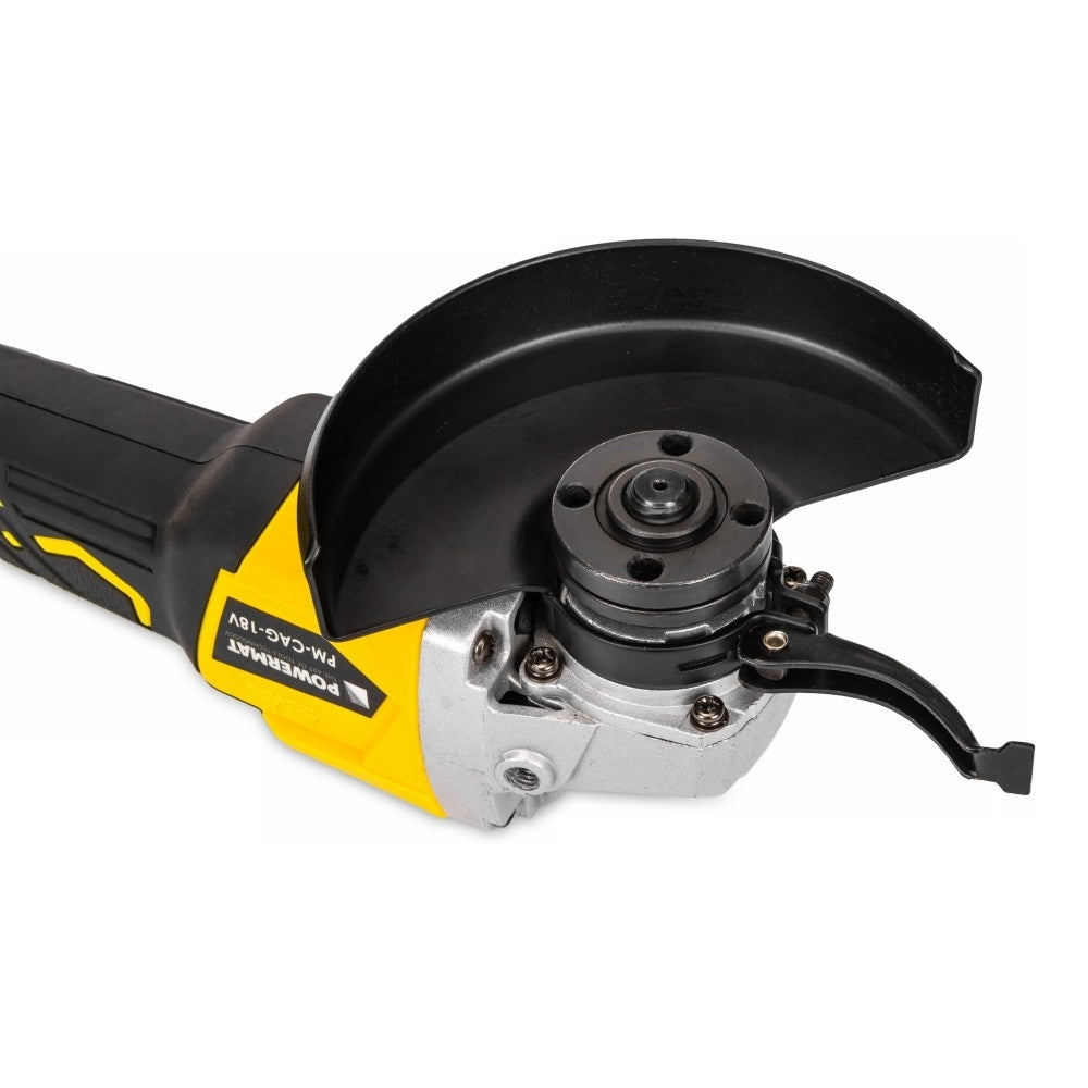 Polizor unghiular cu 2 acumulatori 125mm, Powermat PM-CAG-18V