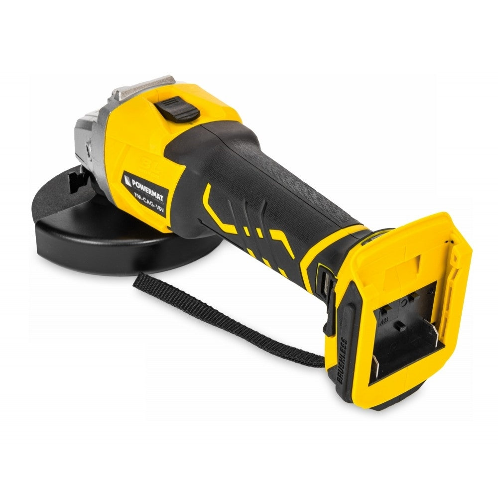 Polizor unghiular cu 2 acumulatori 125mm, Powermat PM-CAG-18V