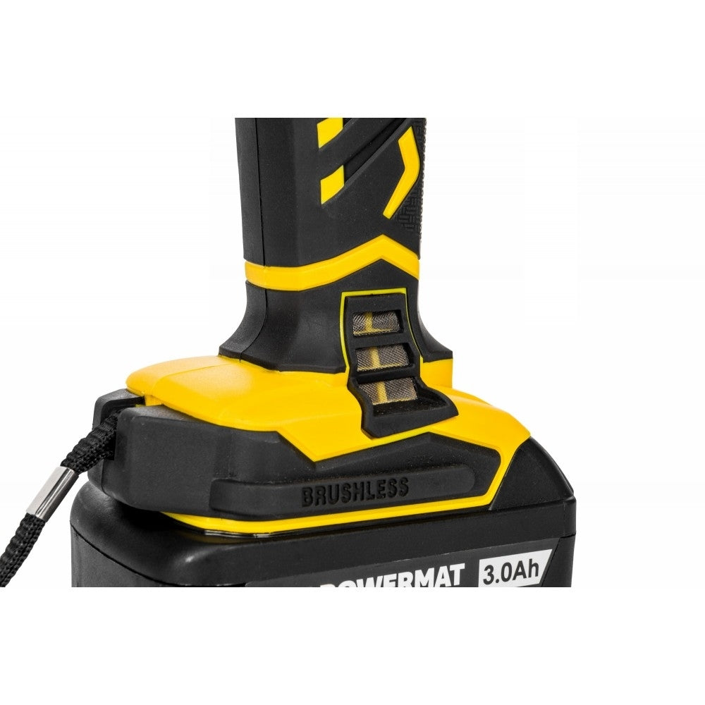 Polizor unghiular cu 2 acumulatori 125mm, Powermat PM-CAG-18V