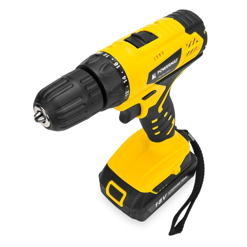 Bormasina cu 2 acumulatori, Powermat PM-WA-18V2