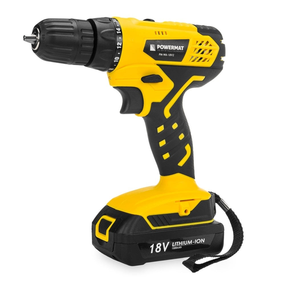 Bormasina cu 2 acumulatori, Powermat PM-WA-18V2