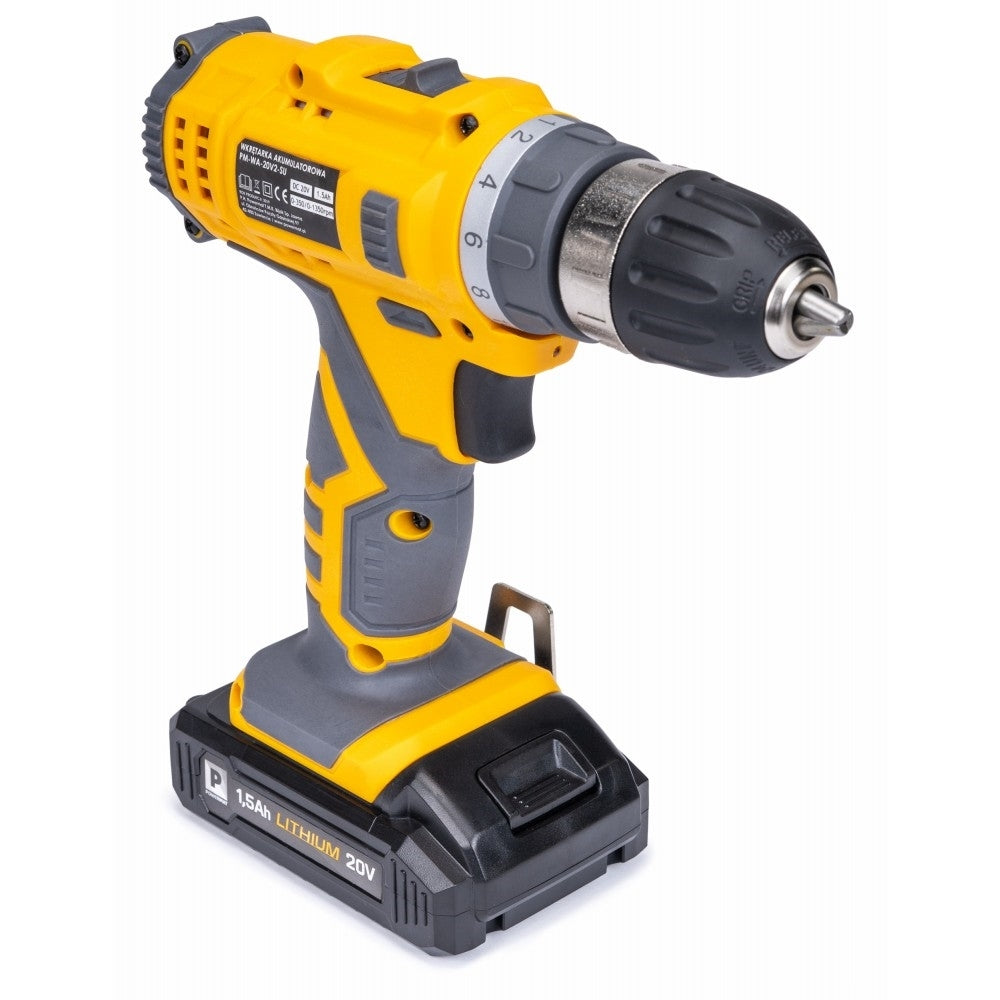 Set bormasina cu acumulator 100 bucati, Powermat PM-WA-20V2-SU