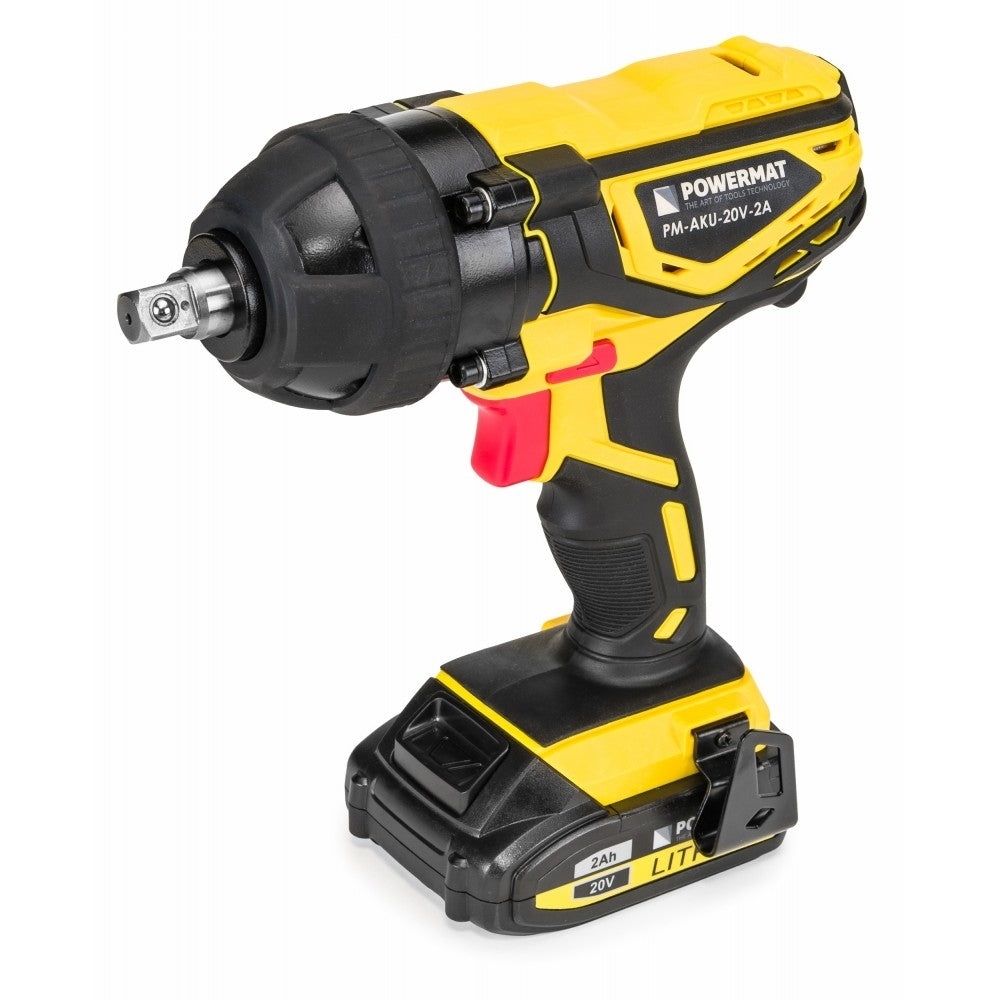 Cheie de impact cu incarcator 2Ah/ 20V, Powermat PM-AKU-20V-2A