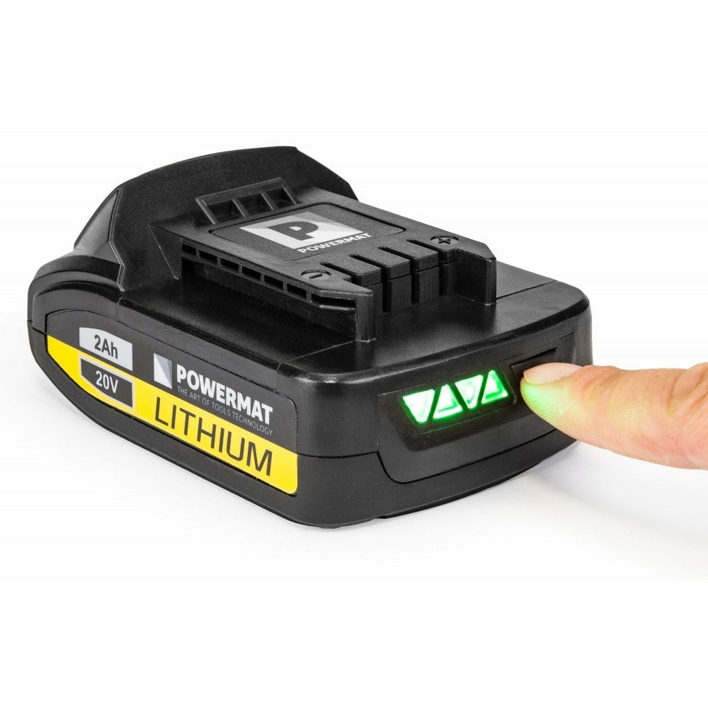 Cheie de impact cu incarcator 2Ah/ 20V, Powermat PM-AKU-20V-2A