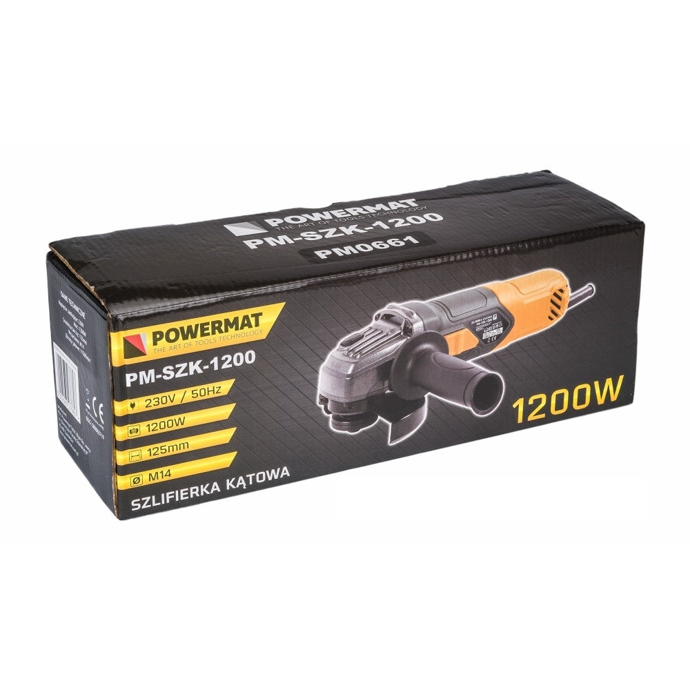 Polizor unghiular 125mm 1200W, Powermat PM-SZK-1200