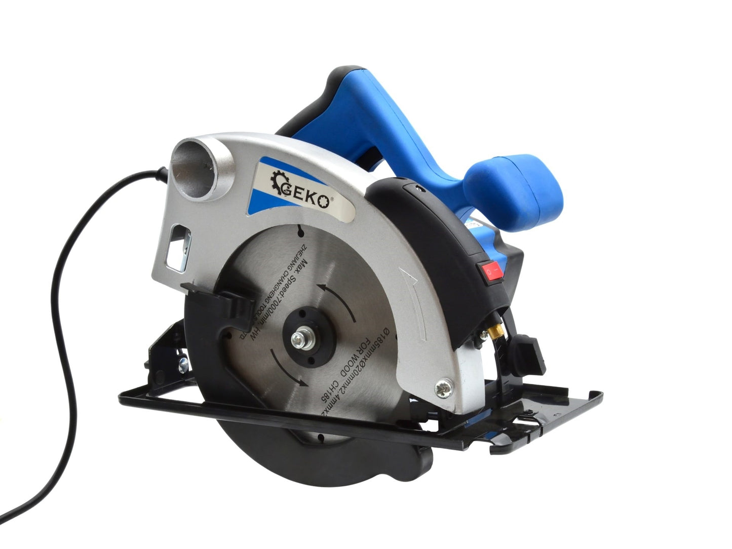 Fierastrau circular de mana 185mm cu laser 1200W, Geko G80750