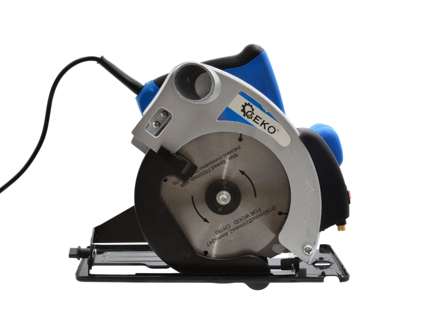 Fierastrau circular de mana 185mm cu laser 1200W, Geko G80750