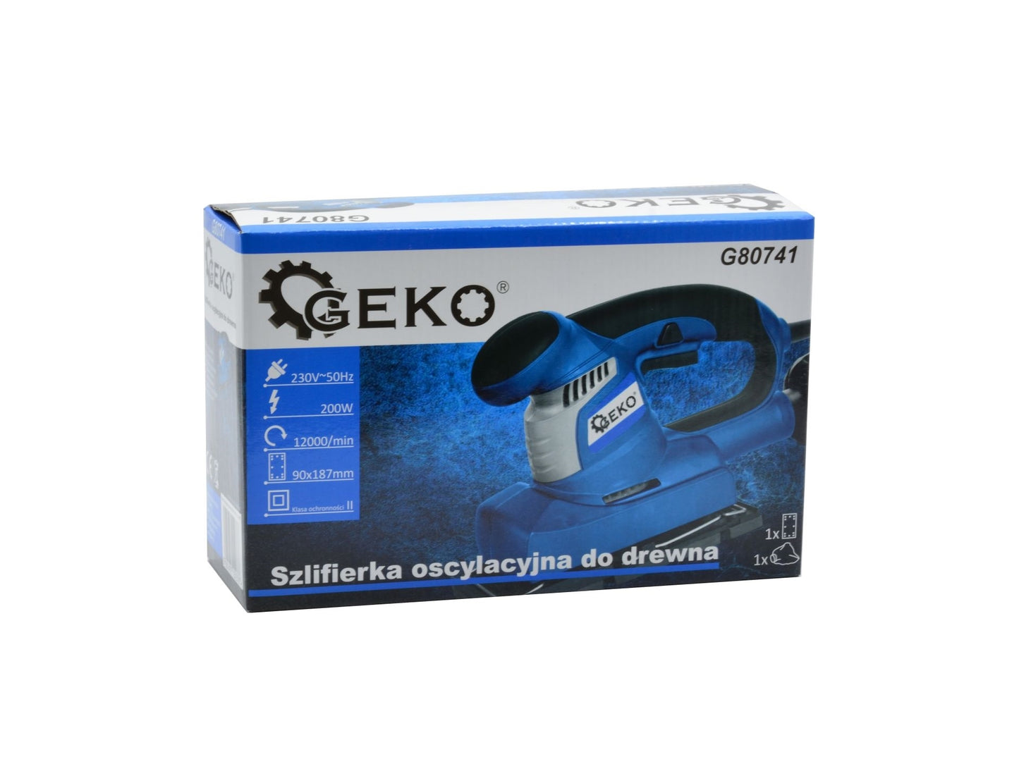 Slefuitor electric cu vibratii pentru lemn 200W 90x187mm, GEKO G80741