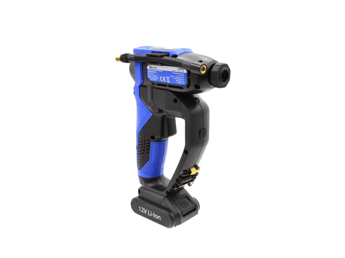 Compresor wireless cu baterii 12V LCD 150PSI, GEKO G80652