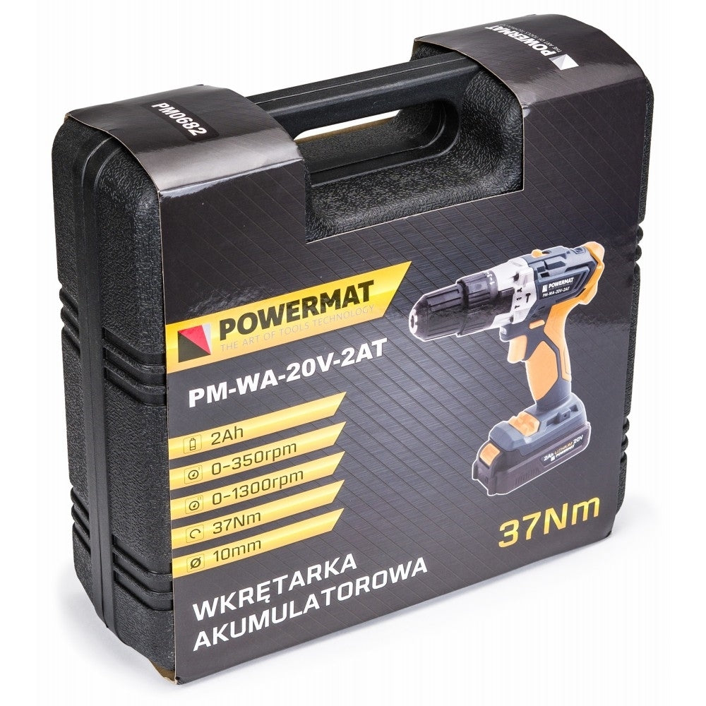 Masina de gaurit cu acumulator 2Ah 2V, Powermat PM-WA-20V-2AT