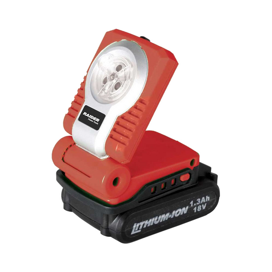 Lanterna cu LED pentru baterie LI-ION 1.3 Ah, 18V RD FL01, Raider 039912