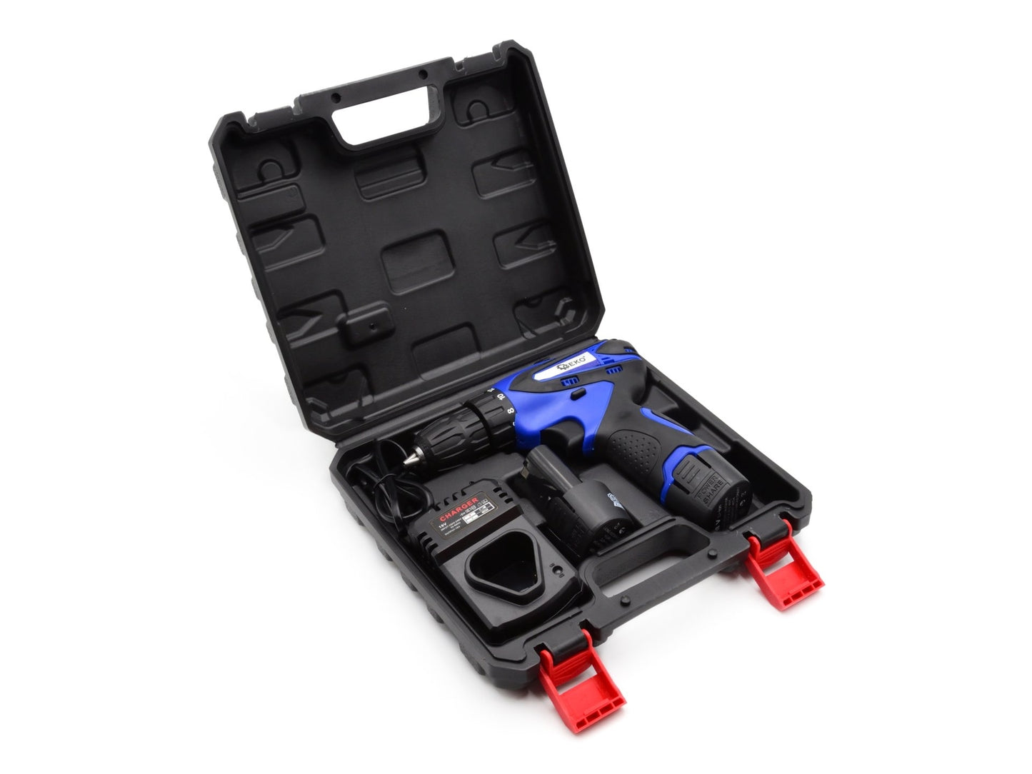 Masina de gaurit 18V Li-Ion 2xAKU, GEKO G80653